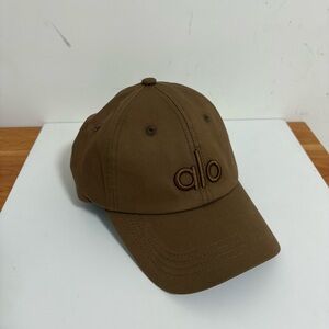 ALO Yoga Brown Embroidered Logo Baseball Cap